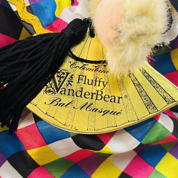 Bal Masque‎ Fluffy Vanderbear Plush Bear 12" Legendary Party Collection NABCO - Picture 6 of 8